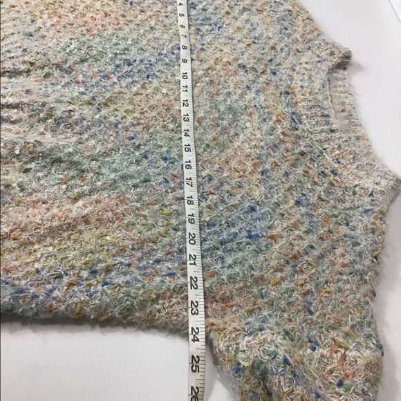 RAGA Crewneck Sweater Neutral Pullover Knit Confetti New Size Medium - Picture 4 of 7